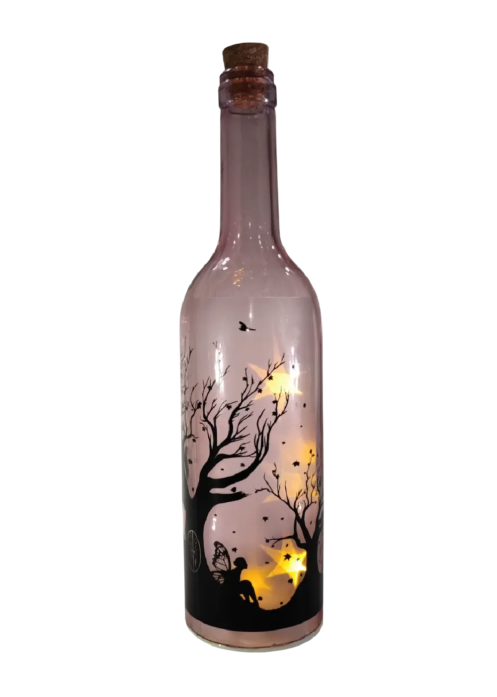 Botella Decorativa Hadas Con Luz Led