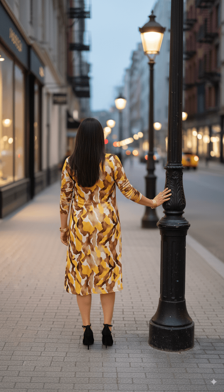 Vestido Raíces Mostaza - Imagen 5