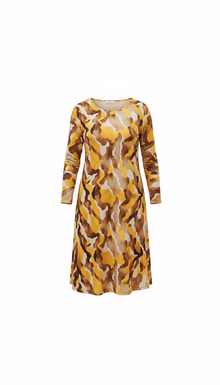 Vestido Raíces Mostaza