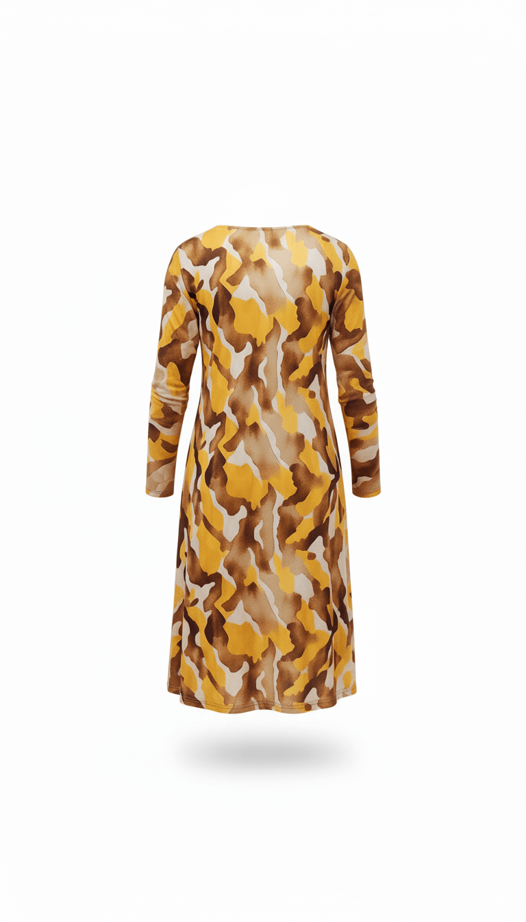 Vestido Raíces Mostaza - Imagen 4