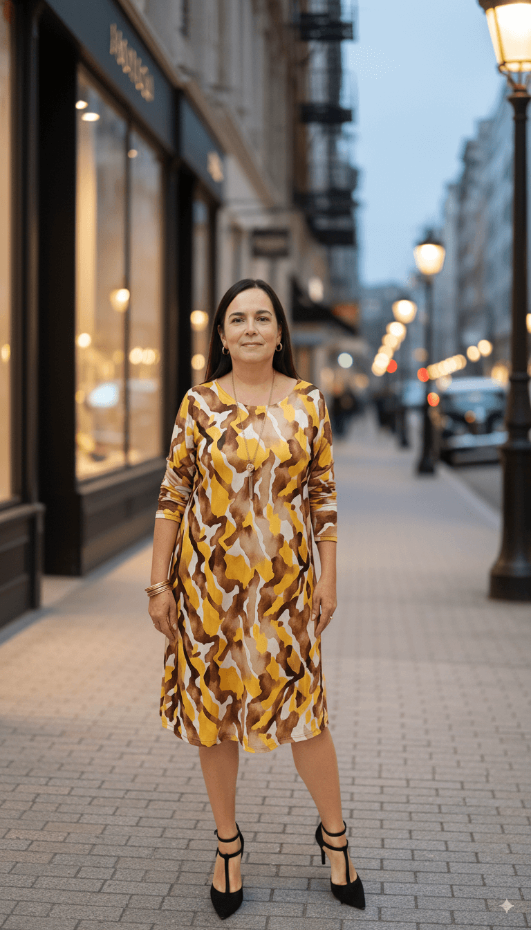 Vestido Raíces Mostaza - Imagen 3